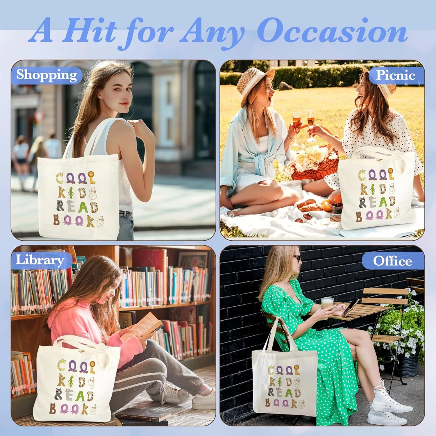 Alphabets Tote Bags