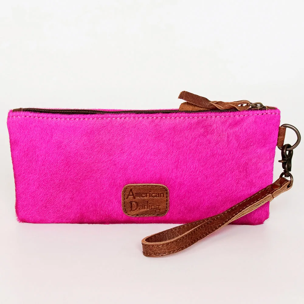 American Darling Wristlet Hair on Genuine Leather Western Women Bag | Handbag Purse | Women Wristlet | Wristlet Wristlet | Travel Wristlet | Leather Wristlet | Clutch Wristlet