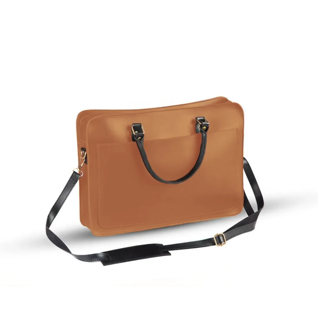 BagSaga Brown Tech Laptop Bag
