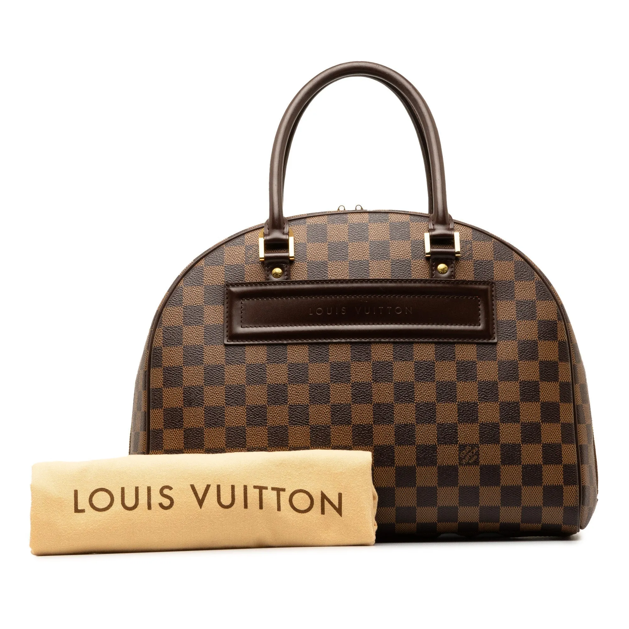 Brown Louis Vuitton Damier Ebene Nolita Travel Bag