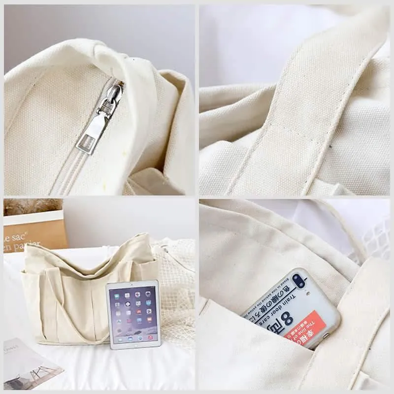 Casual large-capacity shopping bag simple one-shoulder big bag broadband tote bag