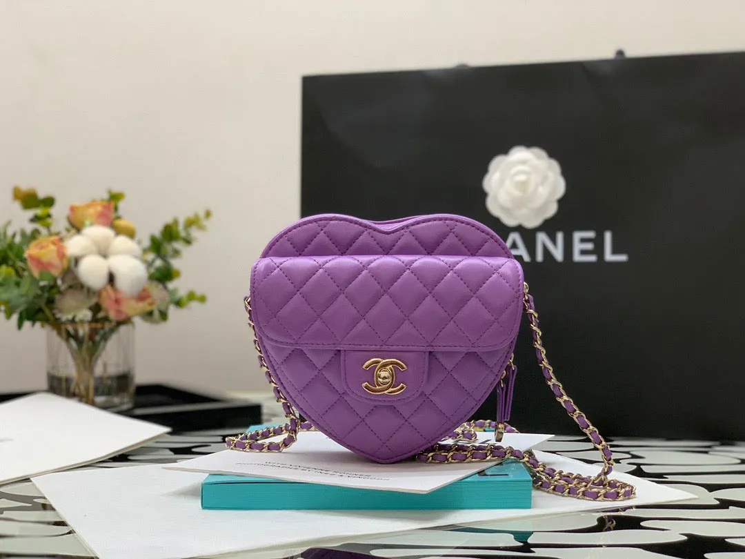 CC561 Heart Bag / HIGHEST QUALITY VERSION / 6.4 × 7 × 2.5 in