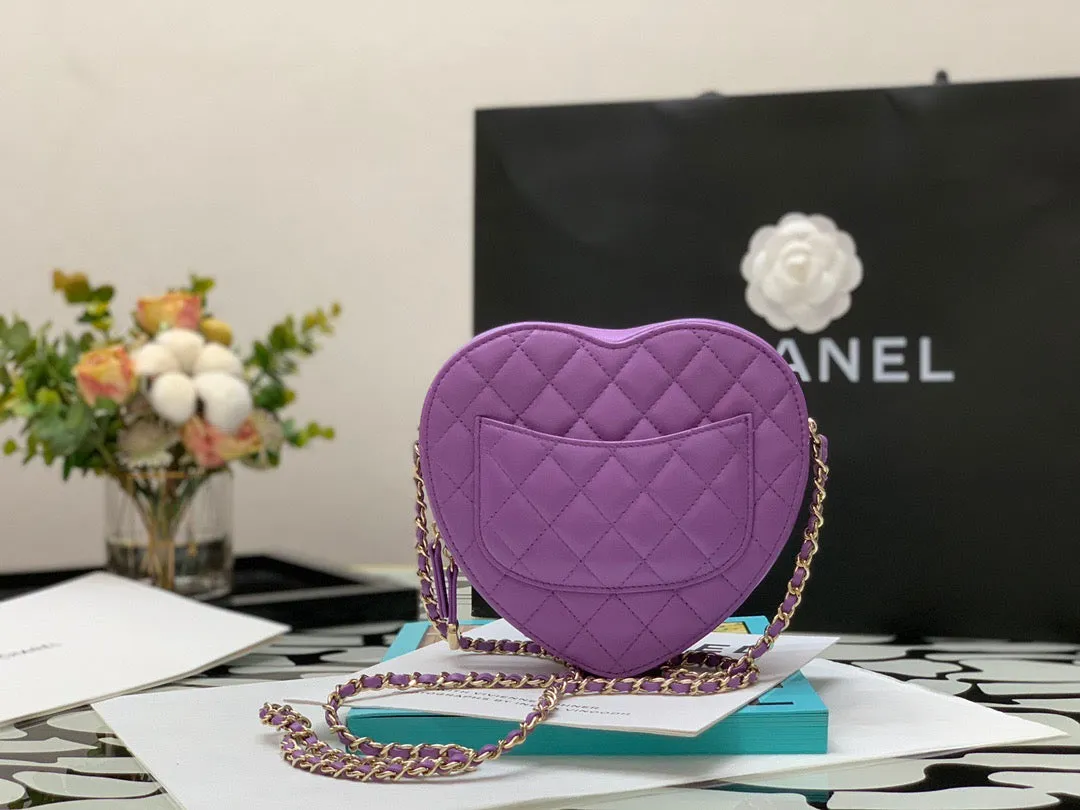 CC561 Heart Bag / HIGHEST QUALITY VERSION / 6.4 × 7 × 2.5 in