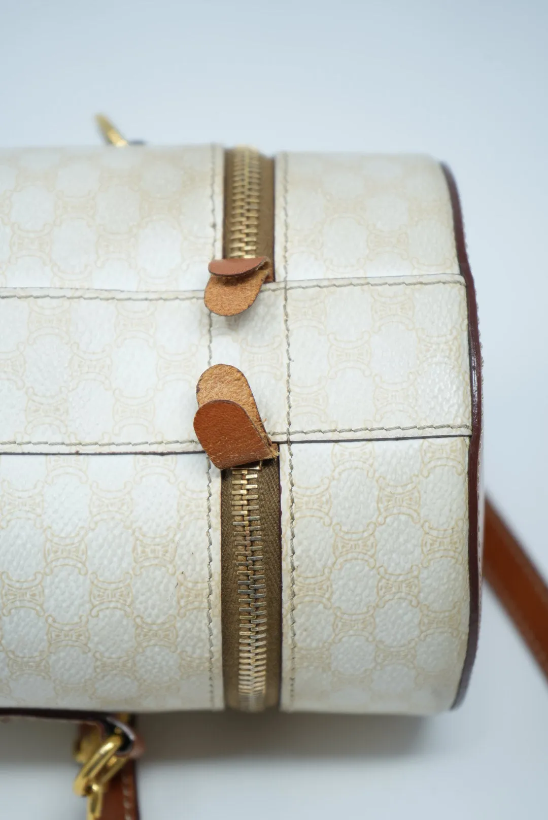Celine White Macadam Crossbody Bag