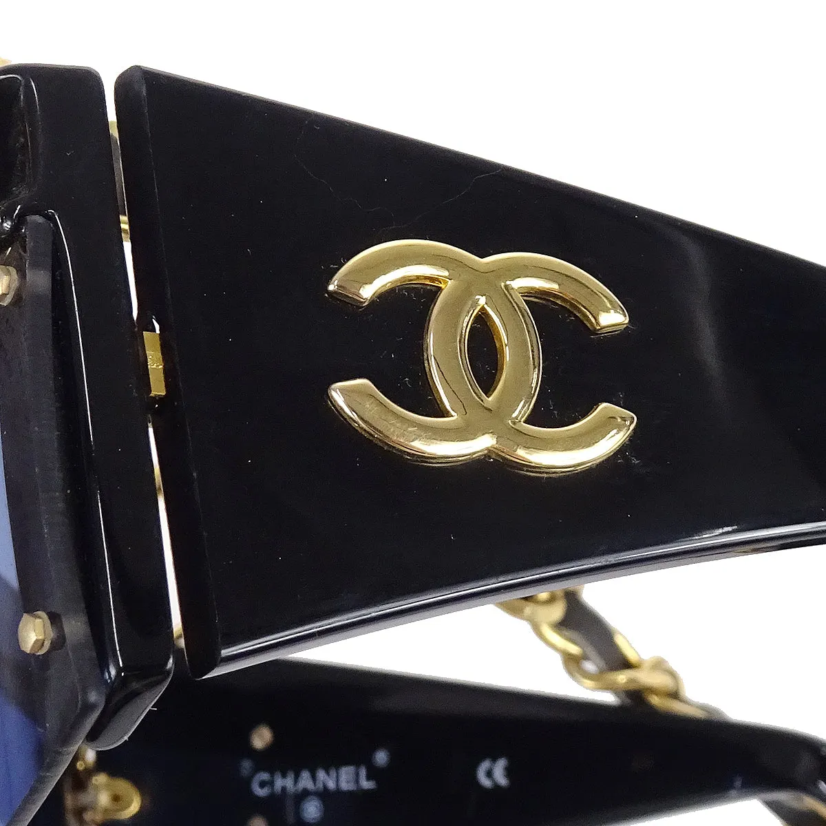 Chanel 1992 Fall Runway Chain Shield Sunglasses