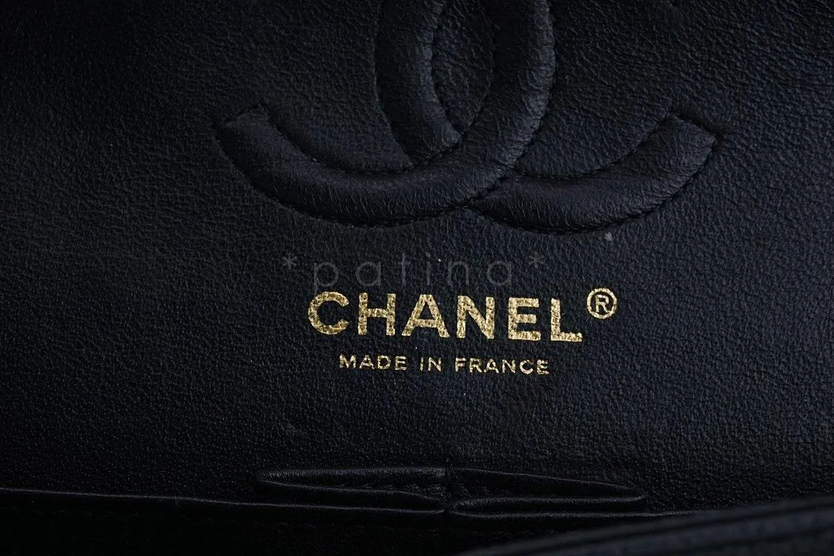 Chanel Black Caviar Small Classic Double Flap Bag 24k GHW