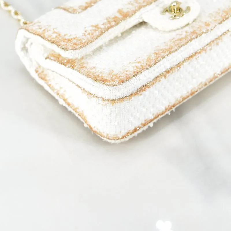 CHANEL Medium Wool Double Flap Bag