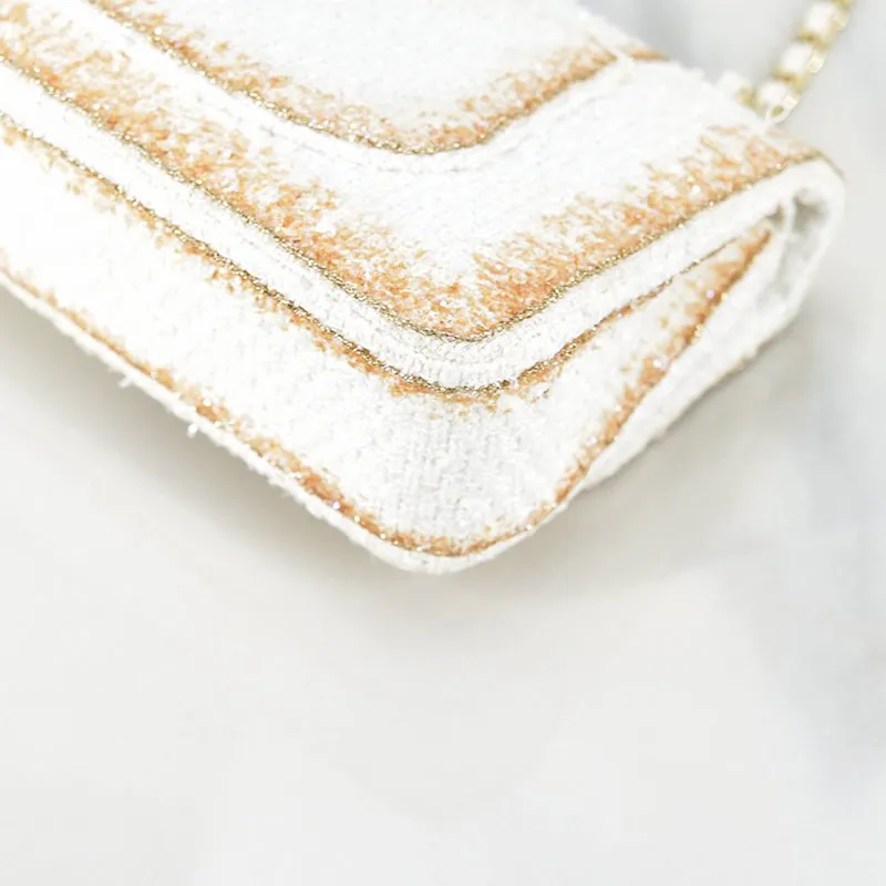 CHANEL Medium Wool Double Flap Bag