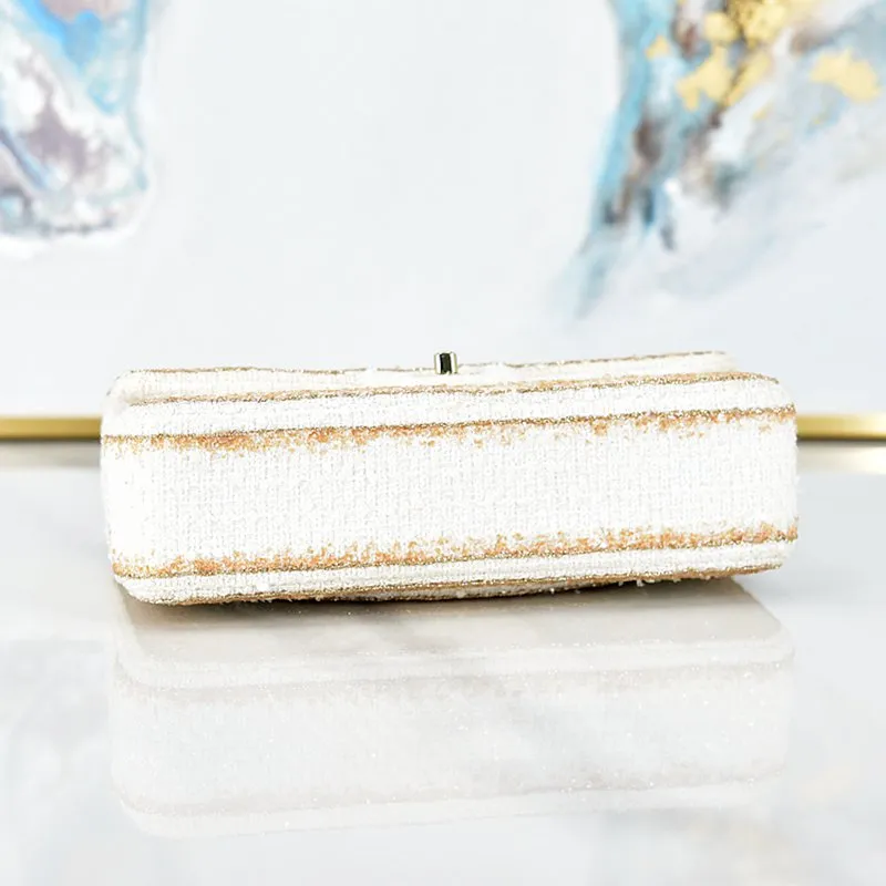 CHANEL Medium Wool Double Flap Bag