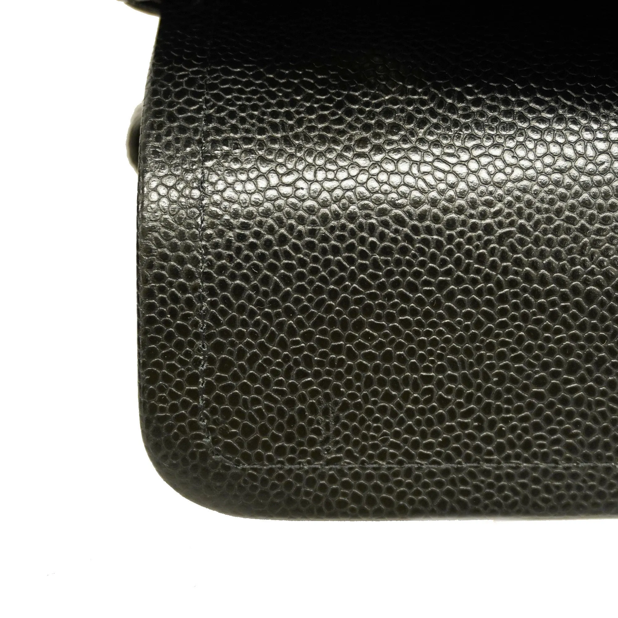 Chanelauth  Matelasse W Flap W Chain Women's Leather Shoulder Bag Black