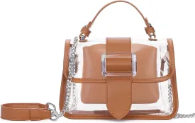 Clear Shoulder Bag Purse 2 in 1 Transparent Crossbody Bag Jelly Handbag
