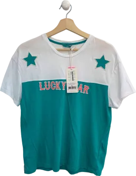 Colourful Rebel Blue/White Lucky Stars Loose Fit Shirt S