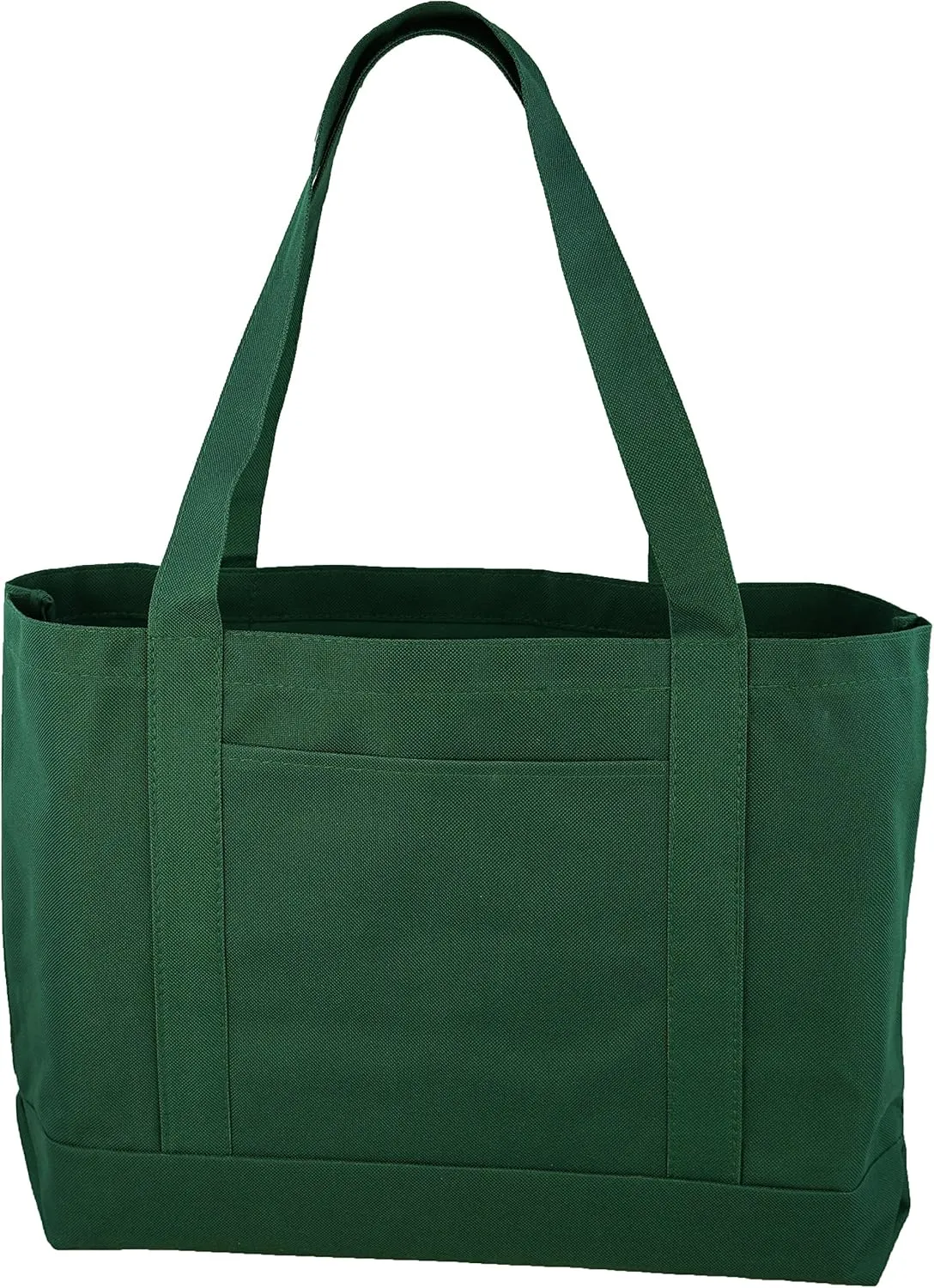 Daily Tote with Shoulder Length Handles and Outside Pocket
