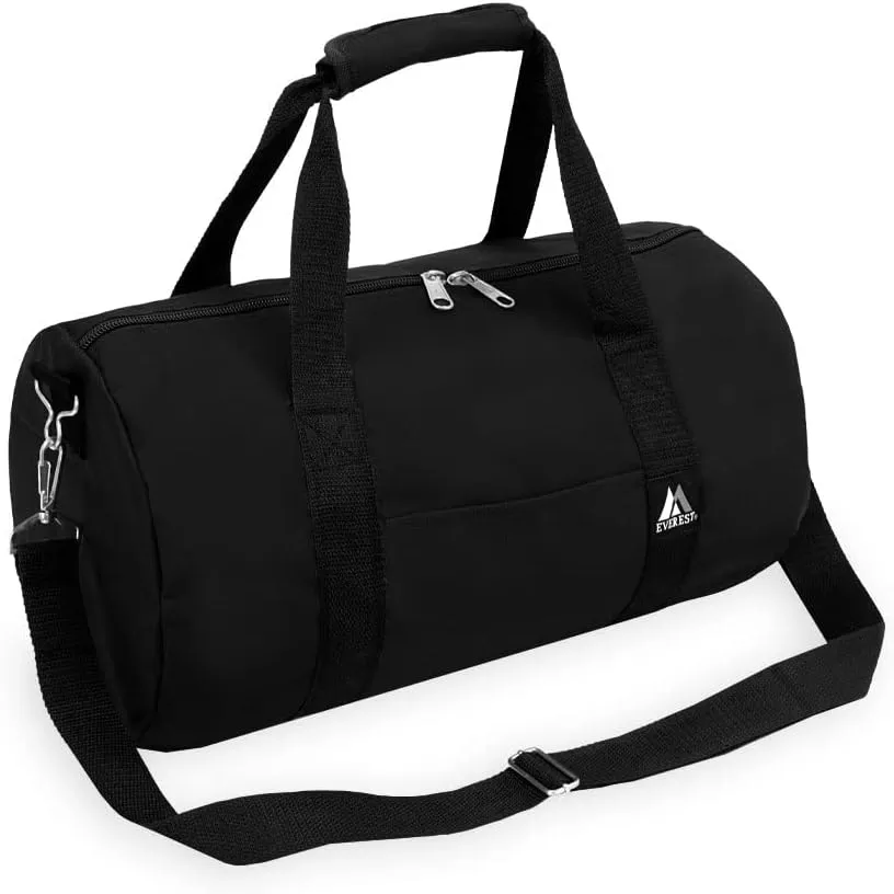 Everest 16-inch Round Duffel, Black, One Size