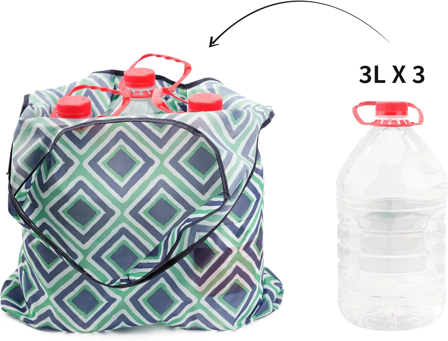 Foldable Reusable Shopping Grocery Bags, Lightweight, Washable, Cute Packable Polyester Tote Bag