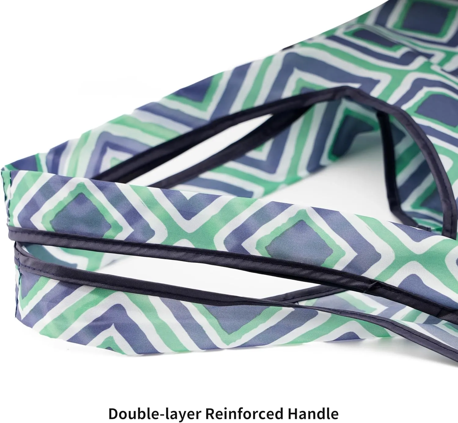 Foldable Reusable Shopping Grocery Bags, Lightweight, Washable, Cute Packable Polyester Tote Bag