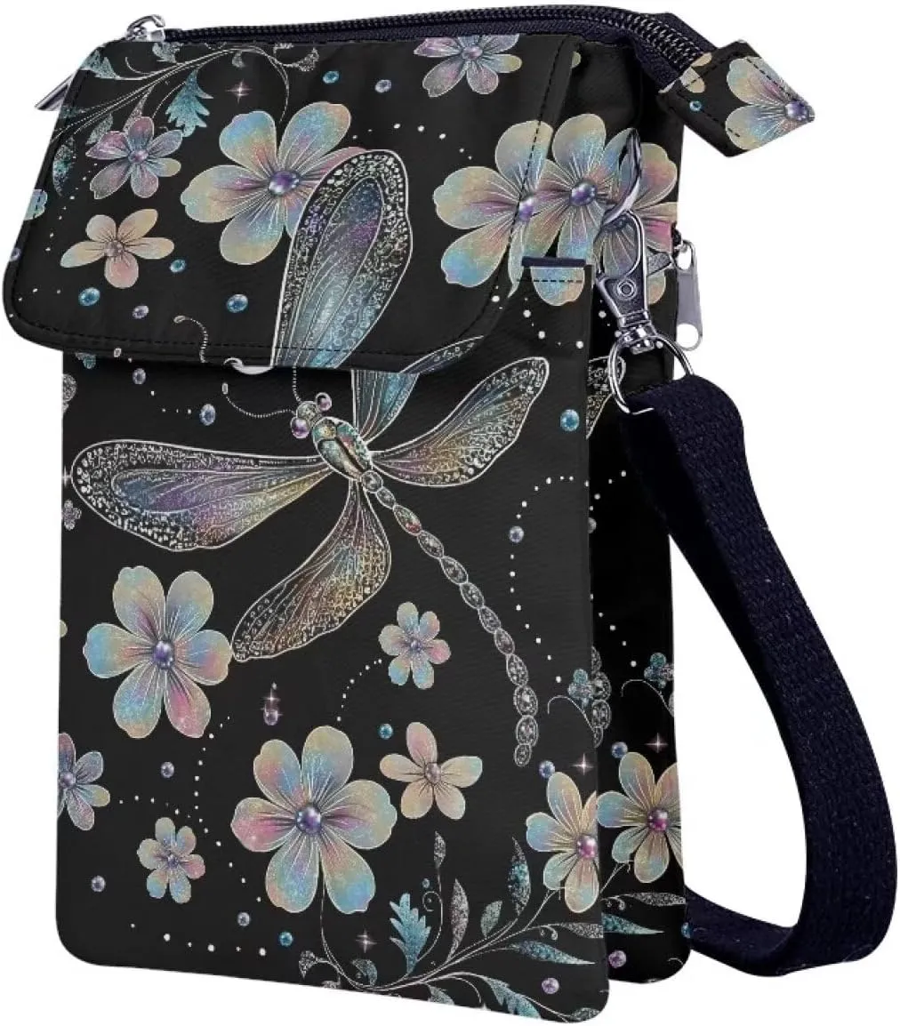 Kuiaobaty Crossbody Sling bag for Women Stylish Bags for Girls Outdoor Travel Zip Cloth Bag Cellphone Storage Purse