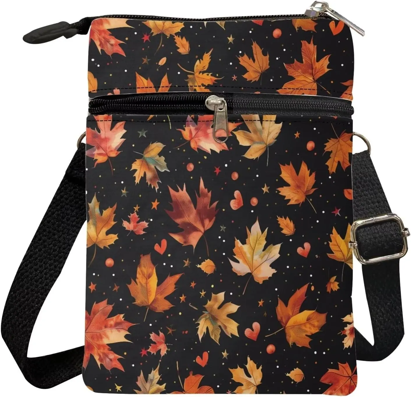 Kuiaobaty Crossbody Sling bag for Women Stylish Bags for Girls Outdoor Travel Zip Cloth Bag Cellphone Storage Purse