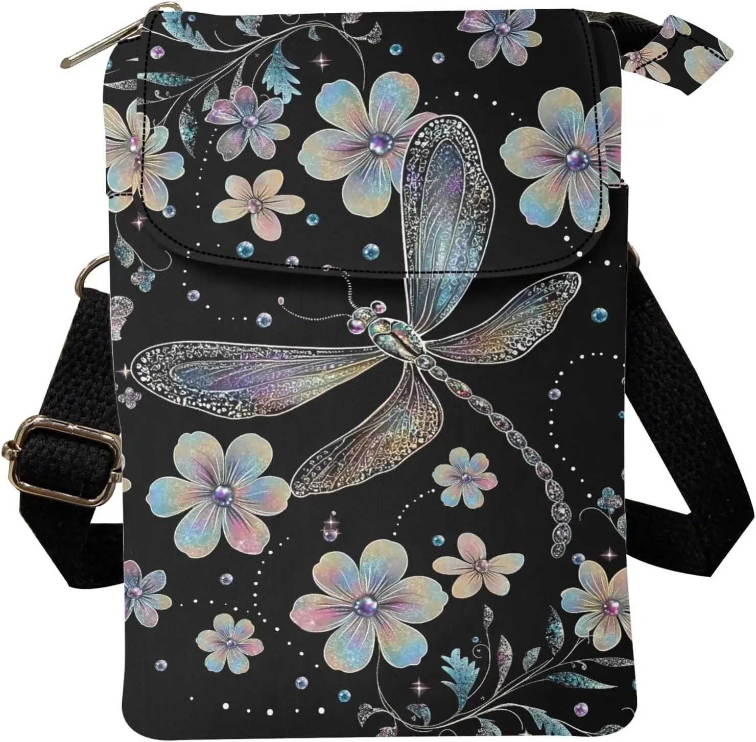 Kuiaobaty Crossbody Sling bag for Women Stylish Bags for Girls Outdoor Travel Zip Cloth Bag Cellphone Storage Purse