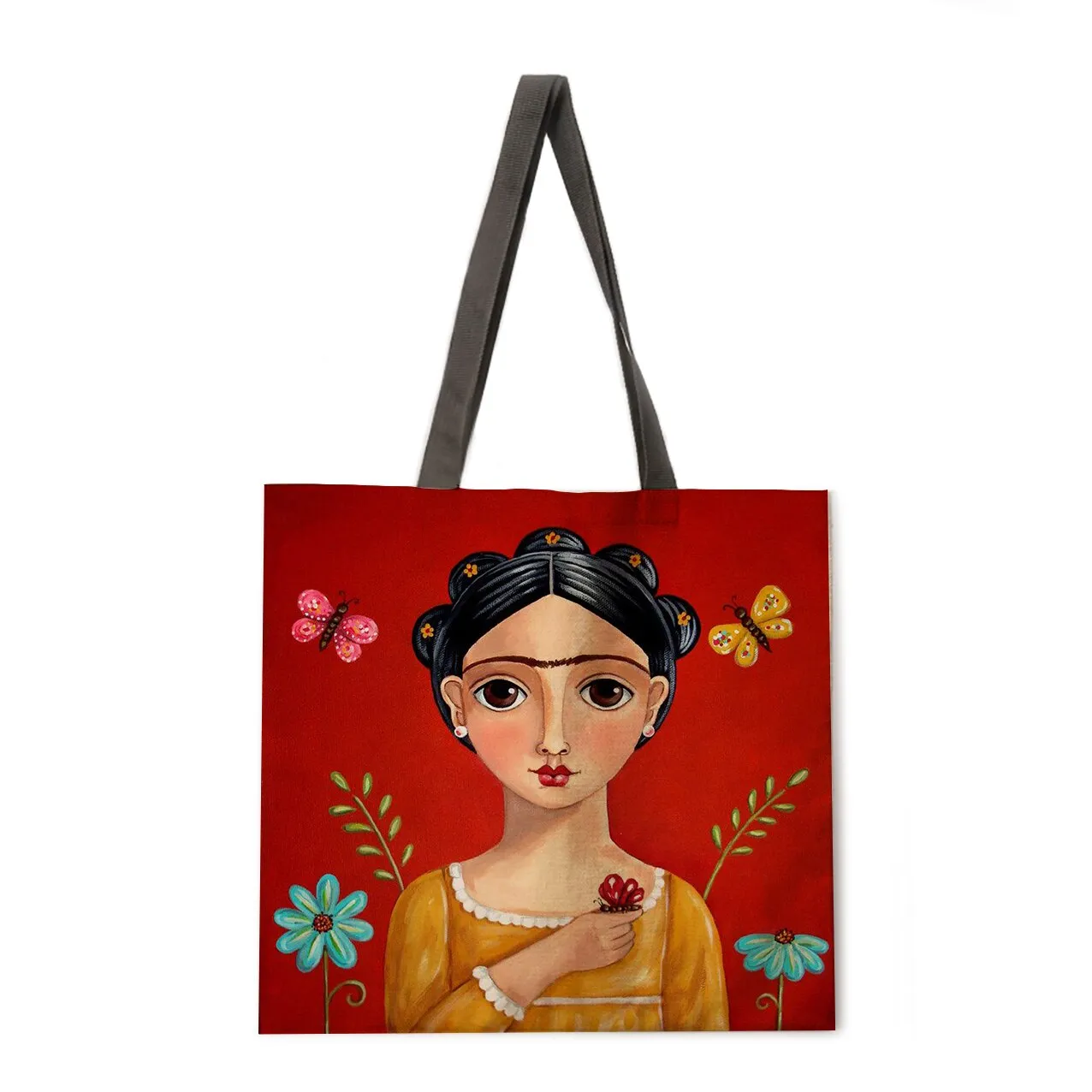 Ladies casual bags printed bags folk girls outdoor shoulder bags ladies handbags foldable shopping bags