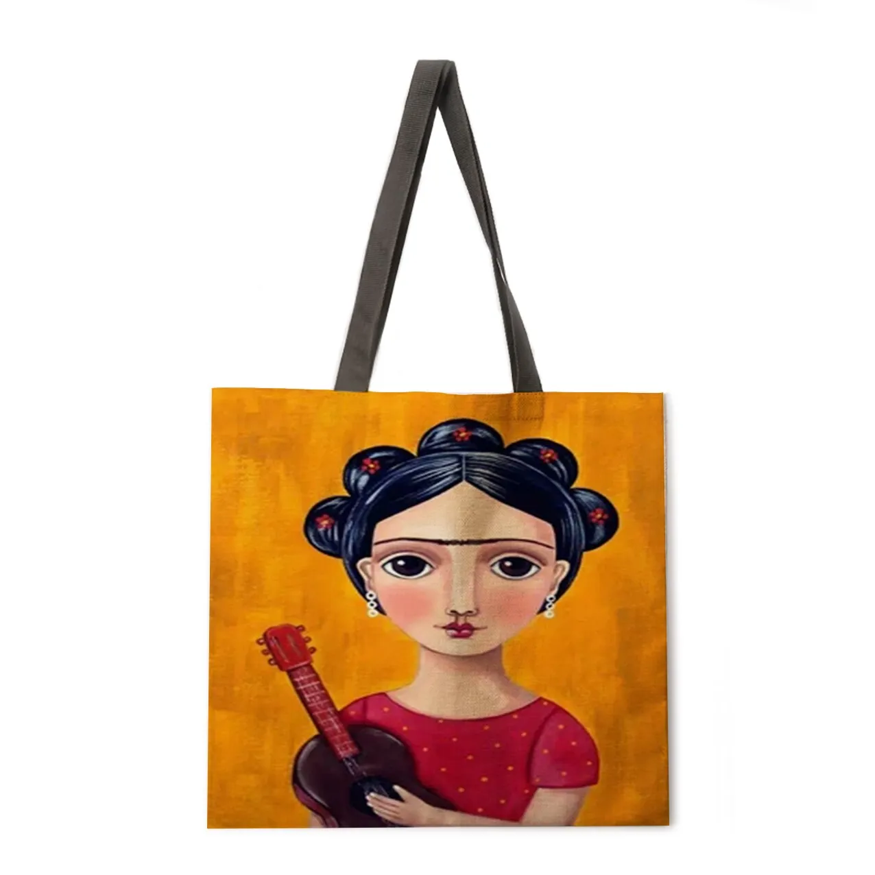 Ladies casual bags printed bags folk girls outdoor shoulder bags ladies handbags foldable shopping bags