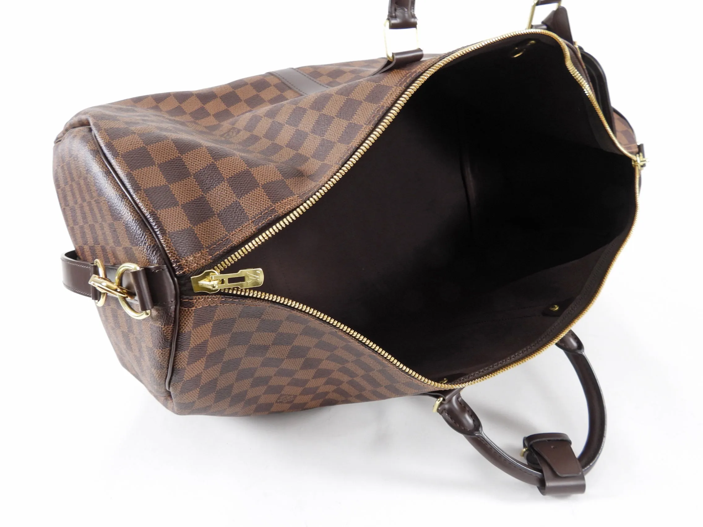 Louis Vuitton Damier Ebene Travel Duffle Bag Keepall 55