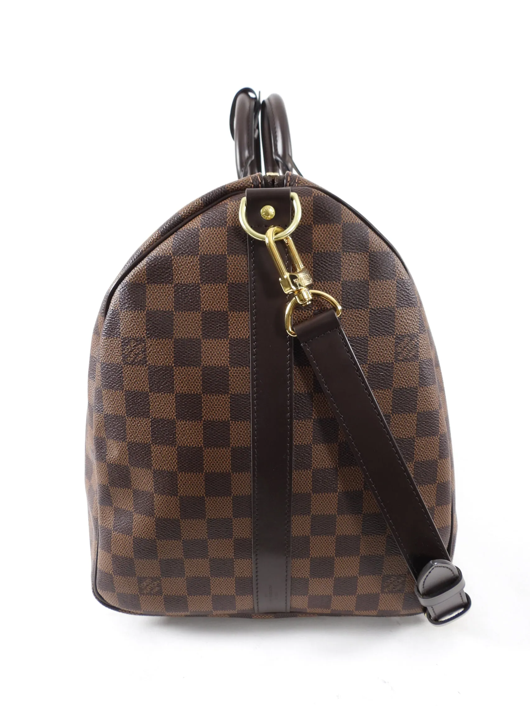 Louis Vuitton Damier Ebene Travel Duffle Bag Keepall 55