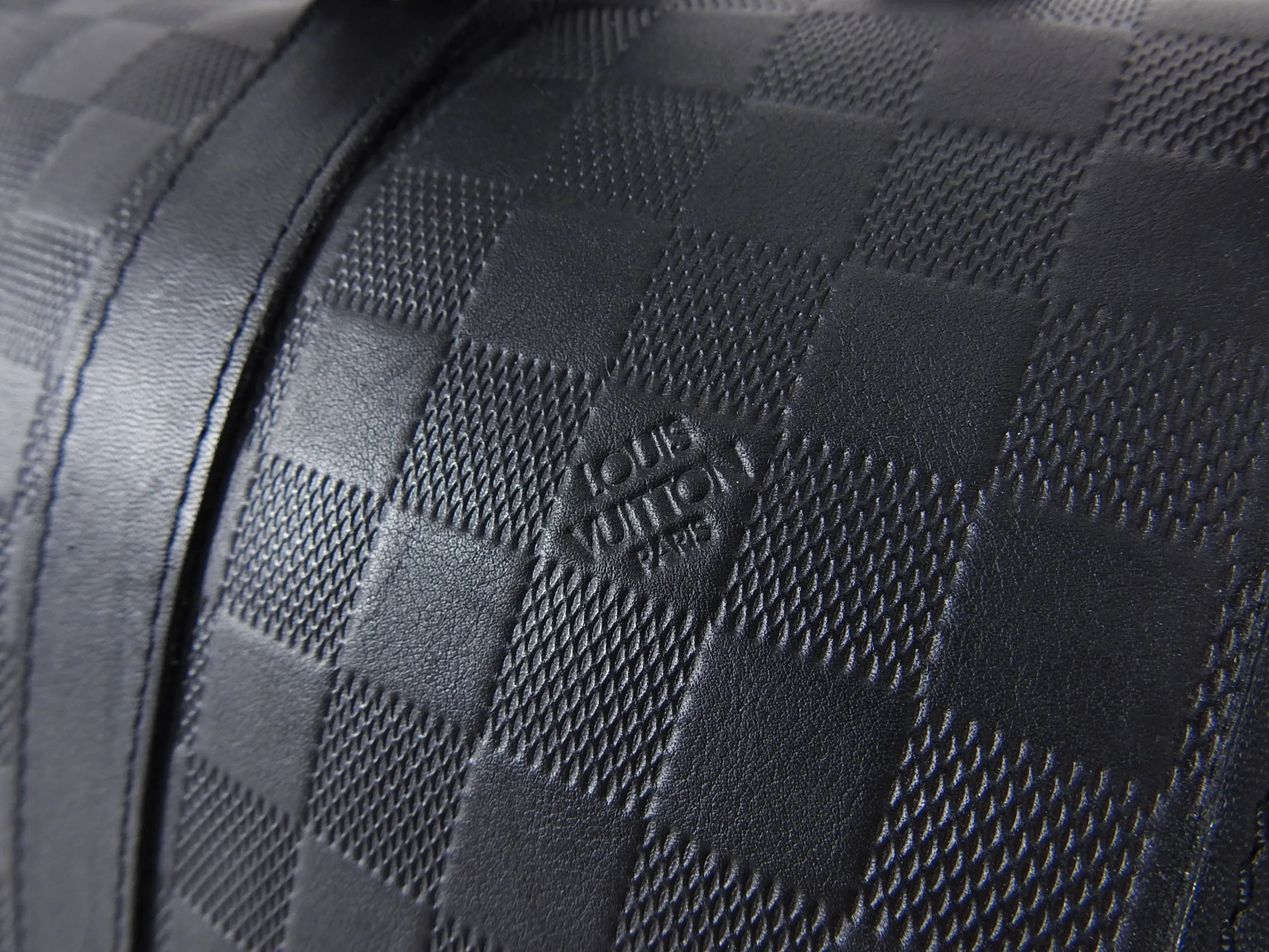 Louis Vuitton Damier Infini Black Keepall Bandouliere 45