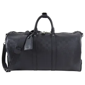 Louis Vuitton Damier Infini Black Keepall Bandouliere 45