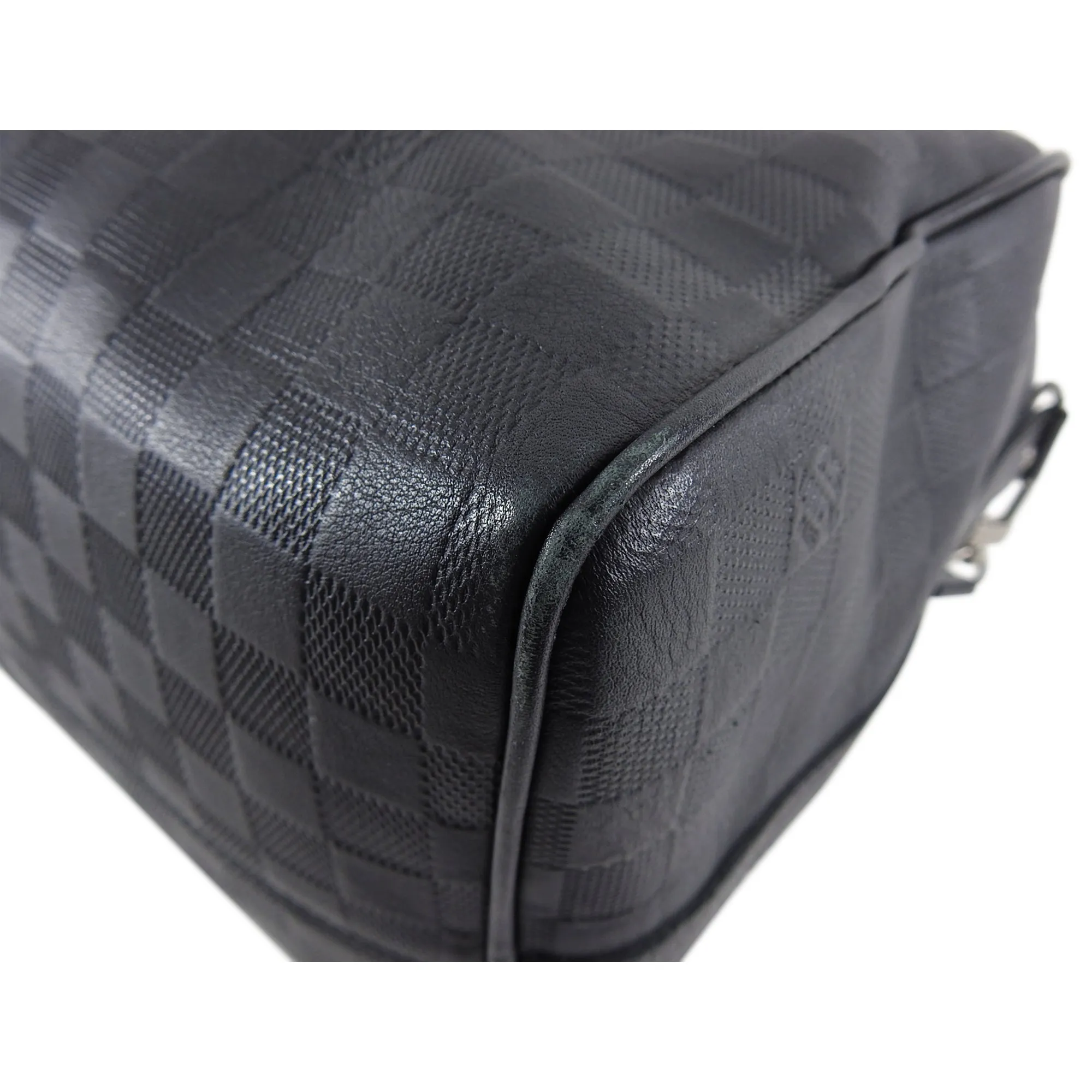 Louis Vuitton Damier Infini Black Keepall Bandouliere 45