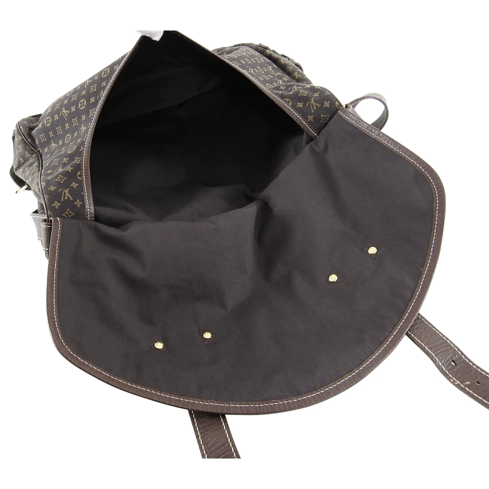Louis Vuitton Mini Lin Saumur 40 Large Satchel Bag