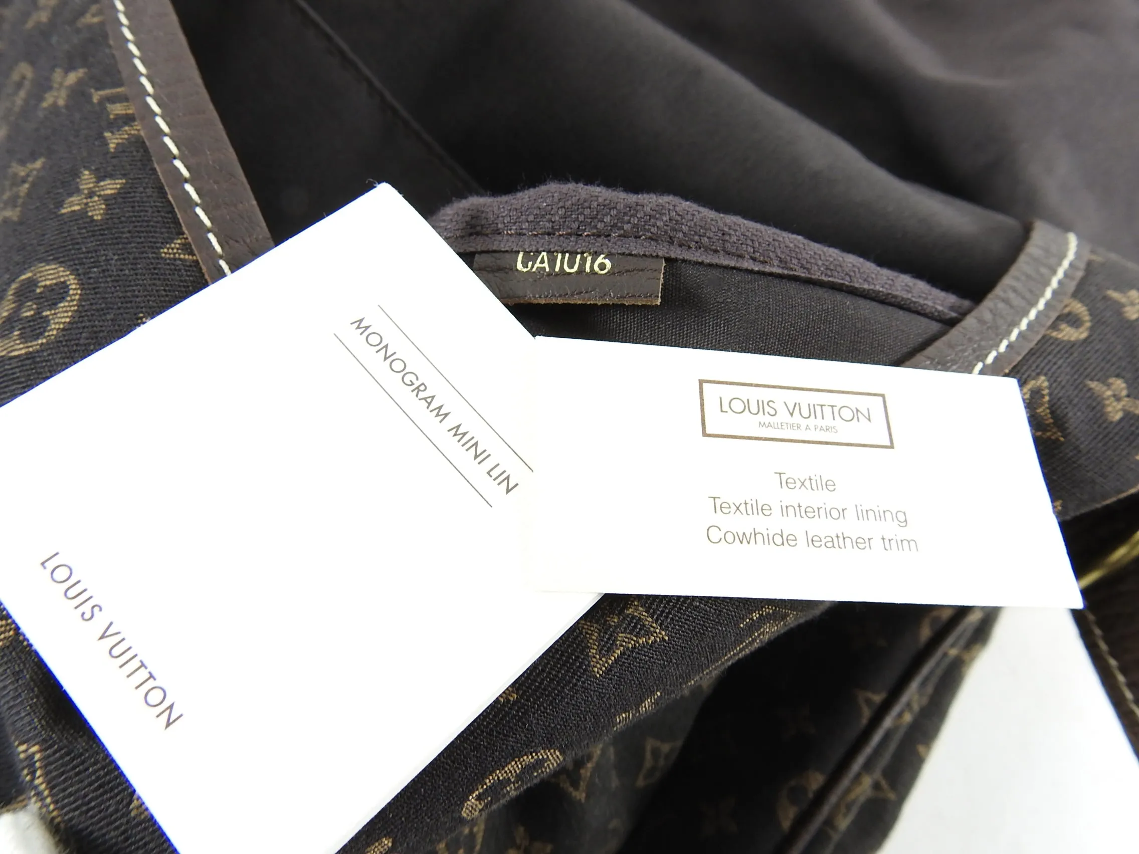Louis Vuitton Mini Lin Saumur 40 Large Satchel Bag