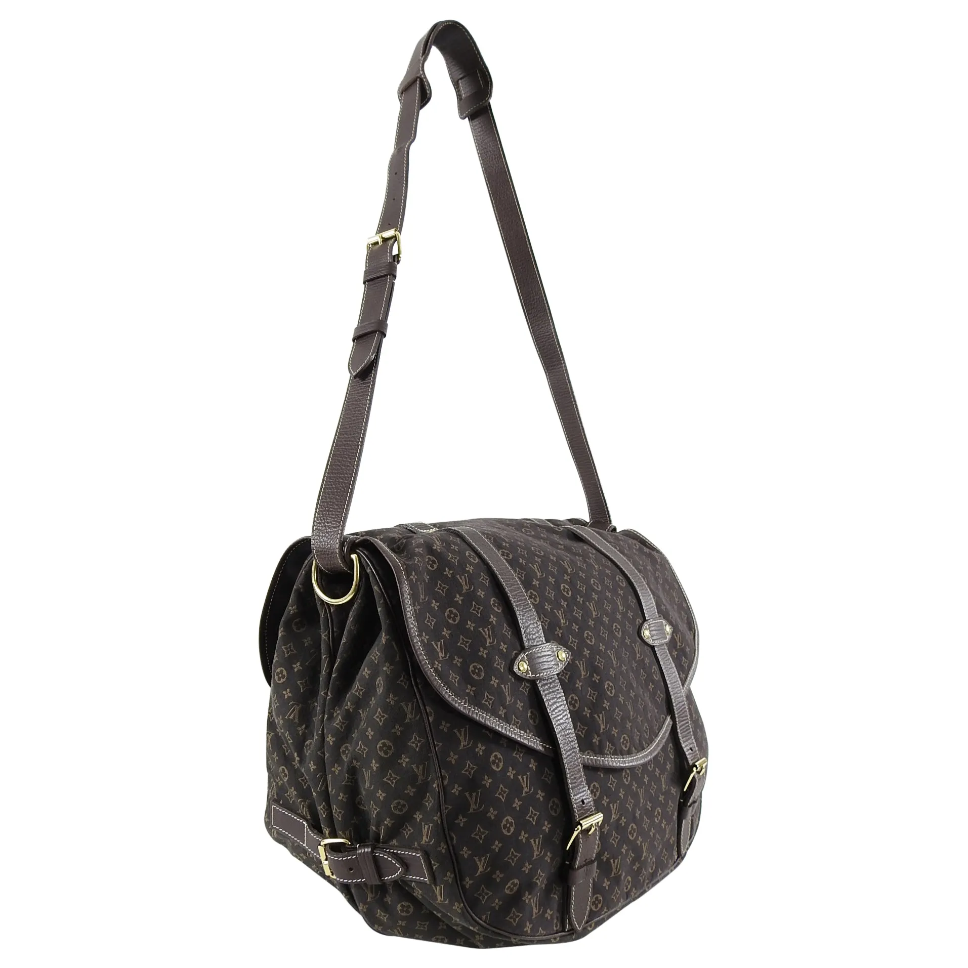 Louis Vuitton Mini Lin Saumur 40 Large Satchel Bag