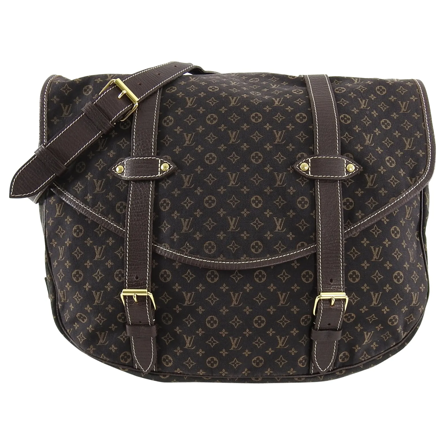 Louis Vuitton Mini Lin Saumur 40 Large Satchel Bag