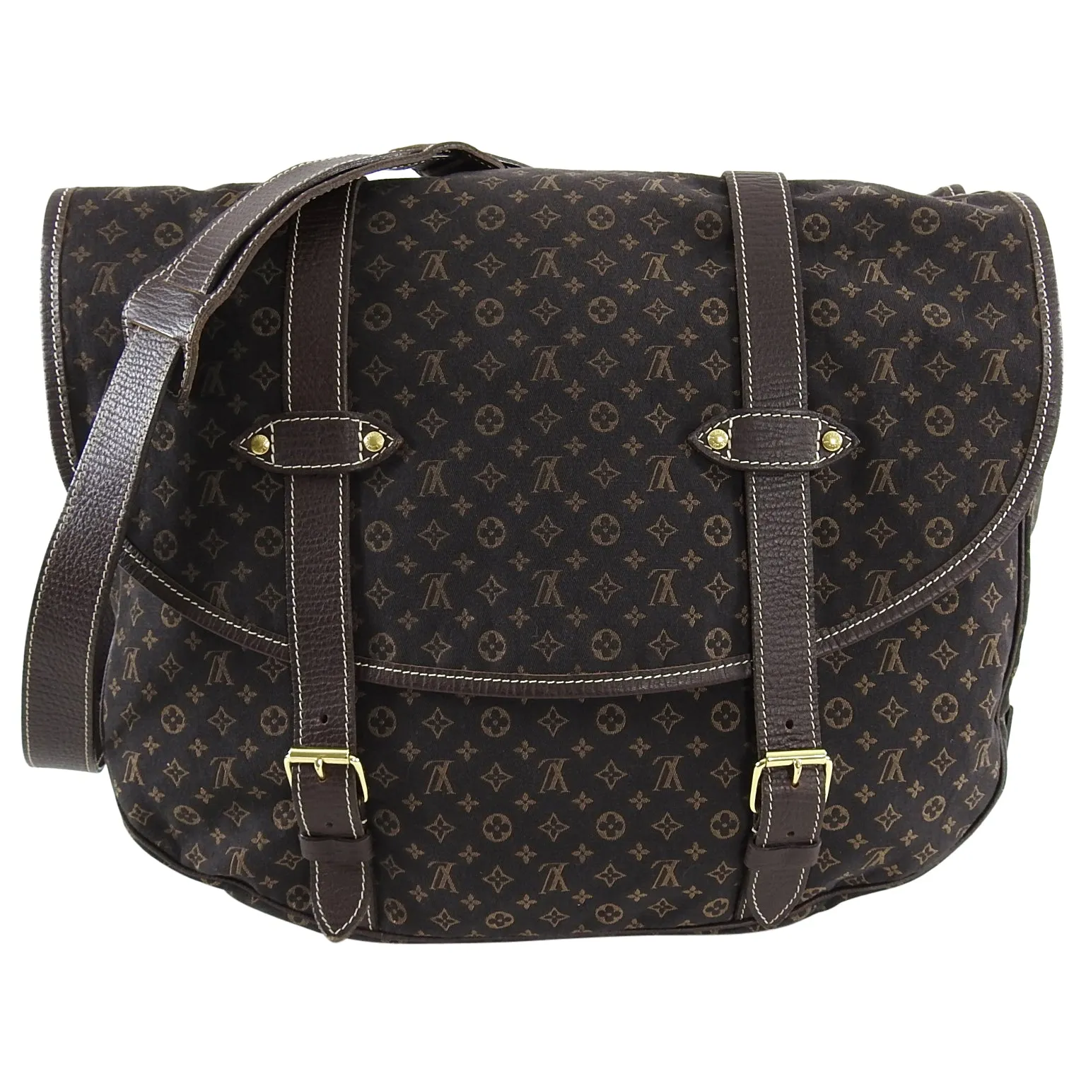 Louis Vuitton Mini Lin Saumur 40 Large Satchel Bag