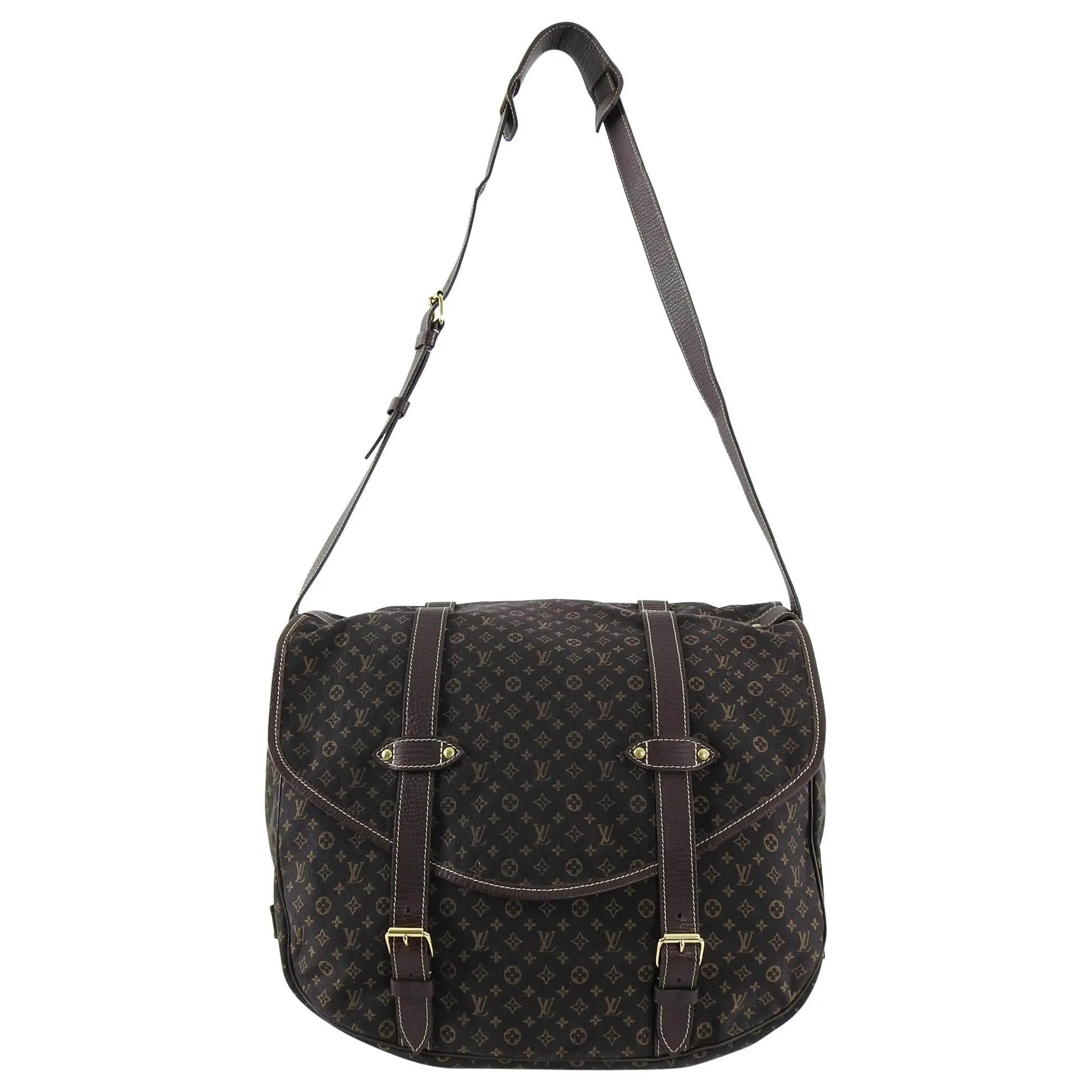 Louis Vuitton Mini Lin Saumur 40 Large Satchel Bag