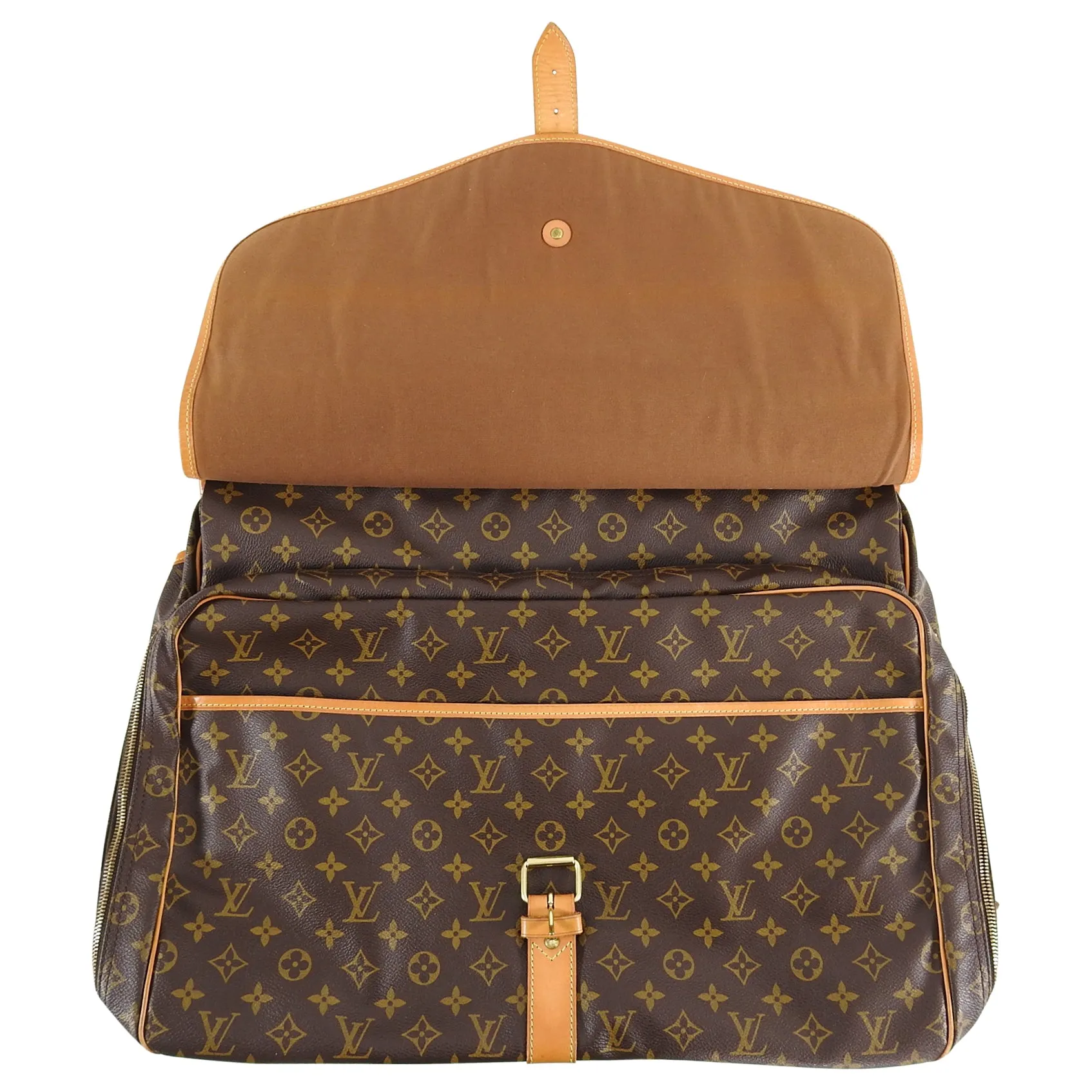 Louis Vuitton Monogram Canvas Sac Chasse Hunting Travel Bag