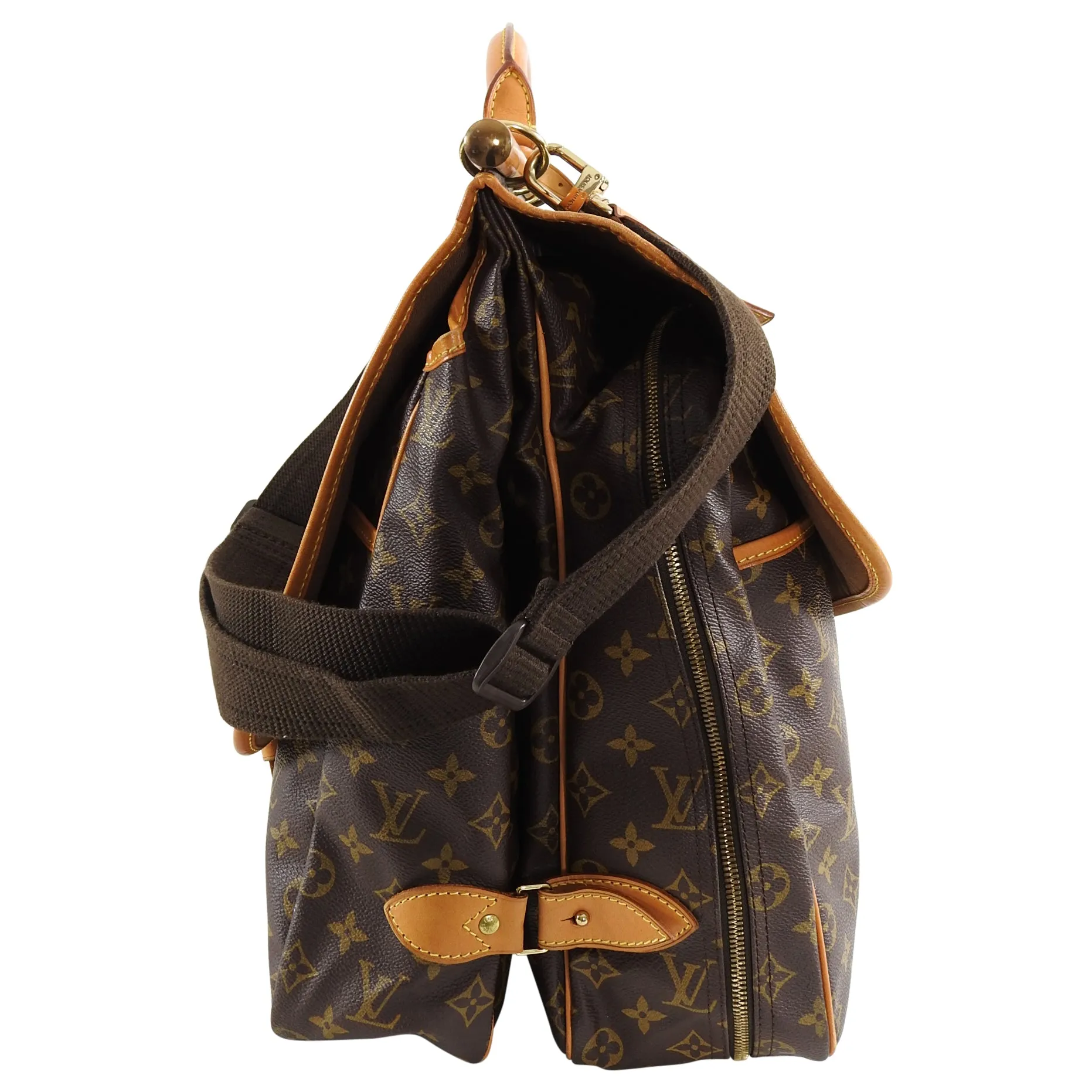 Louis Vuitton Monogram Canvas Sac Chasse Hunting Travel Bag