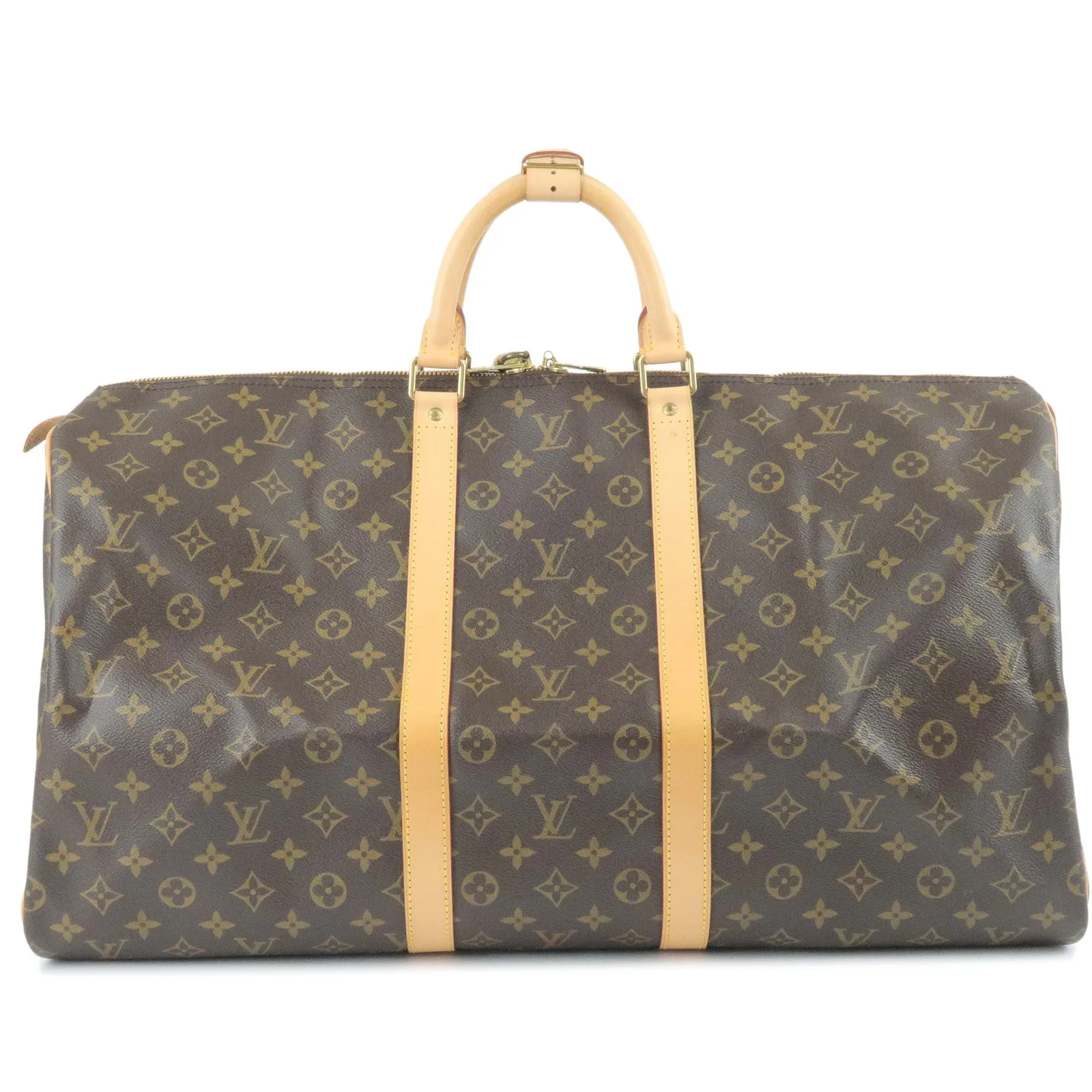 Louis Vuitton Monogram Keep All 55 Travel Bag Boston Bag M41424