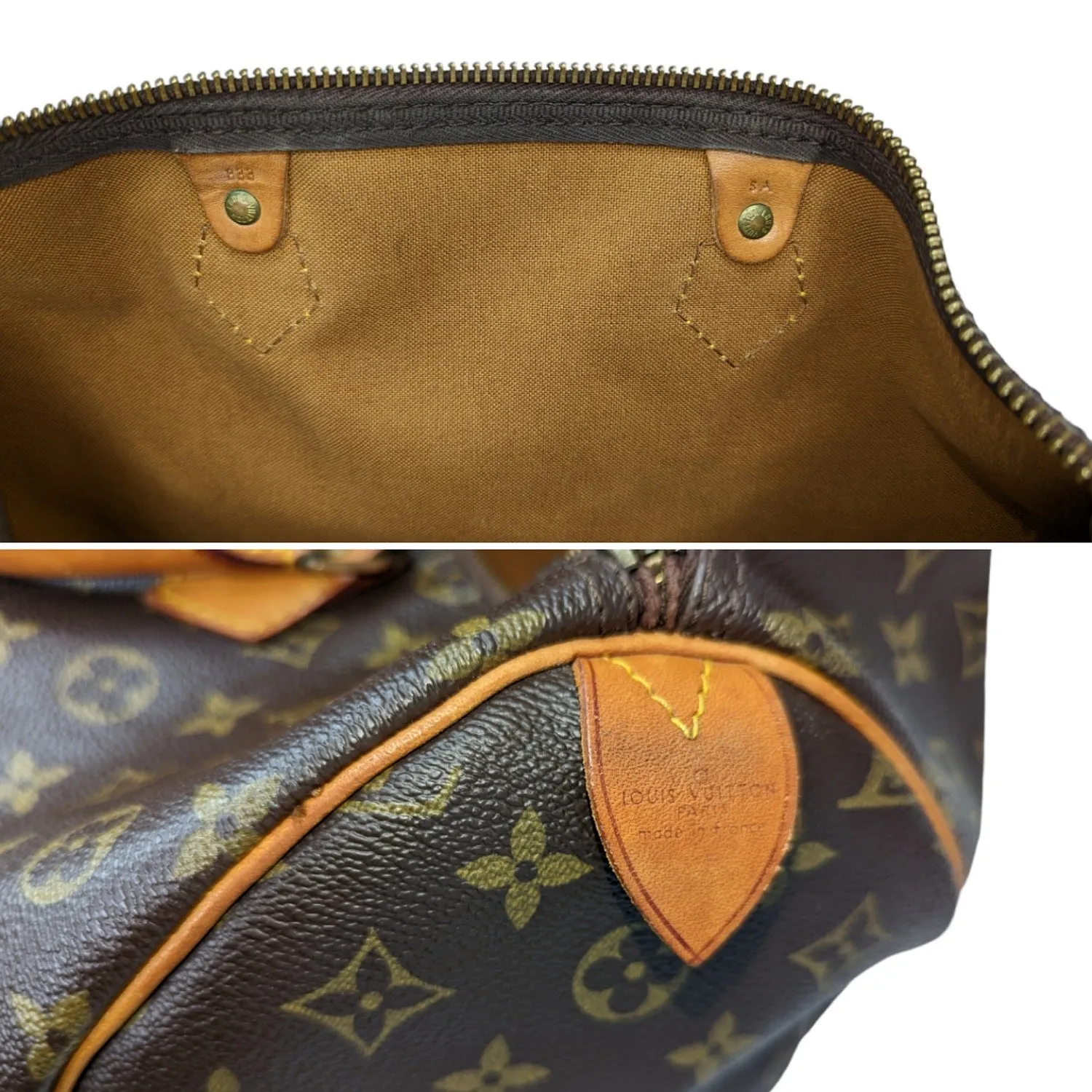 Louis Vuitton Vintage Monogram Canvas Speedy 35 Bag