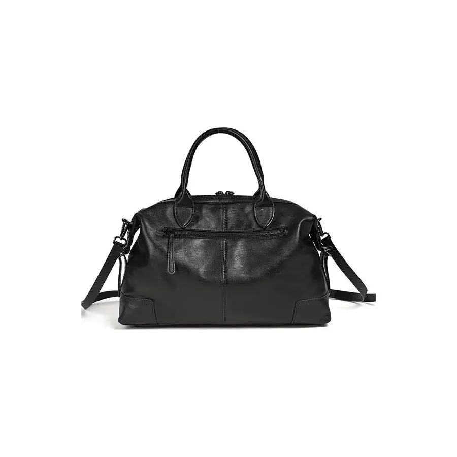 Luxury Cow Leather Retro Patterned Casual Tote
