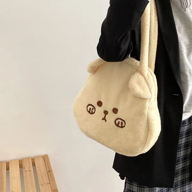 Milk Tea Bear Kawaii Crossbody Handbag