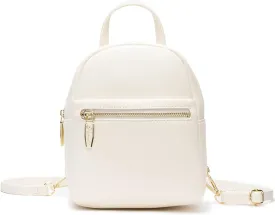 Mini Backpack Purse for Girls Teenager Cute Leather Backpack Women Small Shoulder Bag Handbags Beige