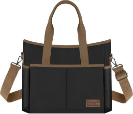 MIYCOO Beach Bag, Tote Bag for Women with Trolley Sleeve Large Canvas Tote Bag Waterproof Sandproof for Travel Work Gym