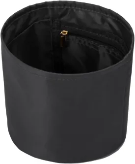NOTAG Purse Organizer Insert Nylon Round Bucket Bag Organizer for Handbag Small Tote Dividers Insert (Black)
