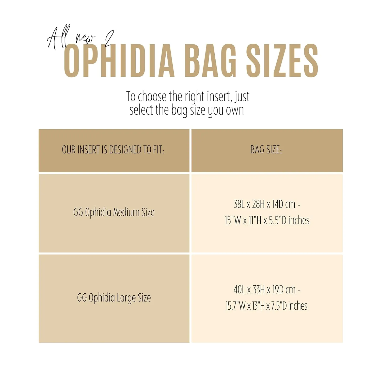 Ophidia GG Medium Tote Bag Organizer, Ophidia GG Large Tote Bag Organizer, Handmade 3mm Premium Felt Snug Sturdy Gold Zipper (For Ophidia Medium Tote, Bubblegum)