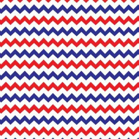 Permanent Vinyl -Mini Chevron RWB-Permanent Vinyl / Printed Permanent Vinyl