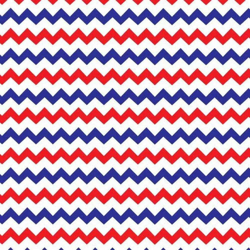 Permanent Vinyl -Mini Chevron RWB-Permanent Vinyl / Printed Permanent Vinyl