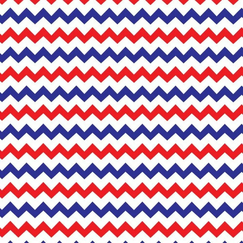 Permanent Vinyl -Mini Chevron RWB-Permanent Vinyl / Printed Permanent Vinyl