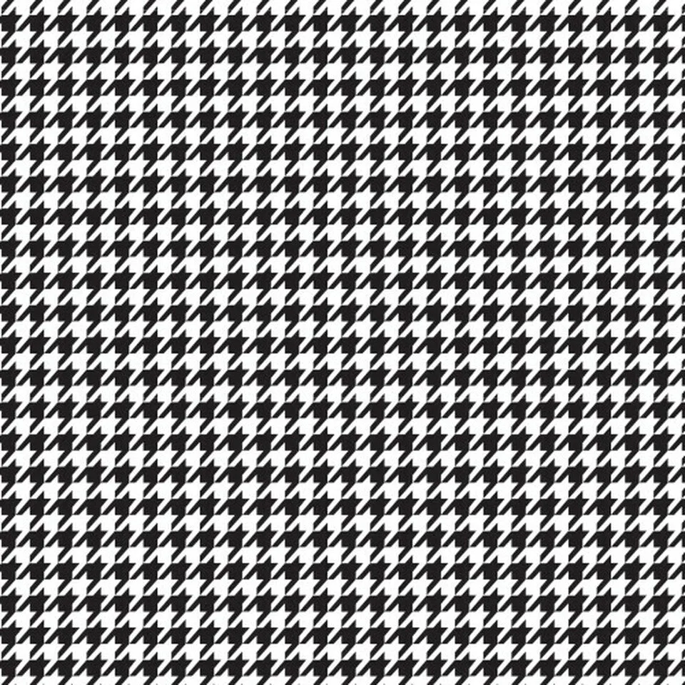 Permanent Vinyl -Puppystooth Black- Permanent Vinyl / Printed Permanent Vinyl